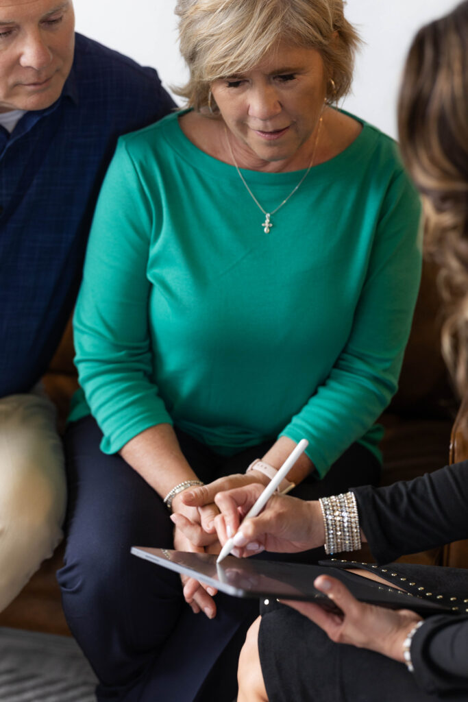 Oklahoma lawyer Brooke Unruh providing legal services and assistance to a couple in need of legal help